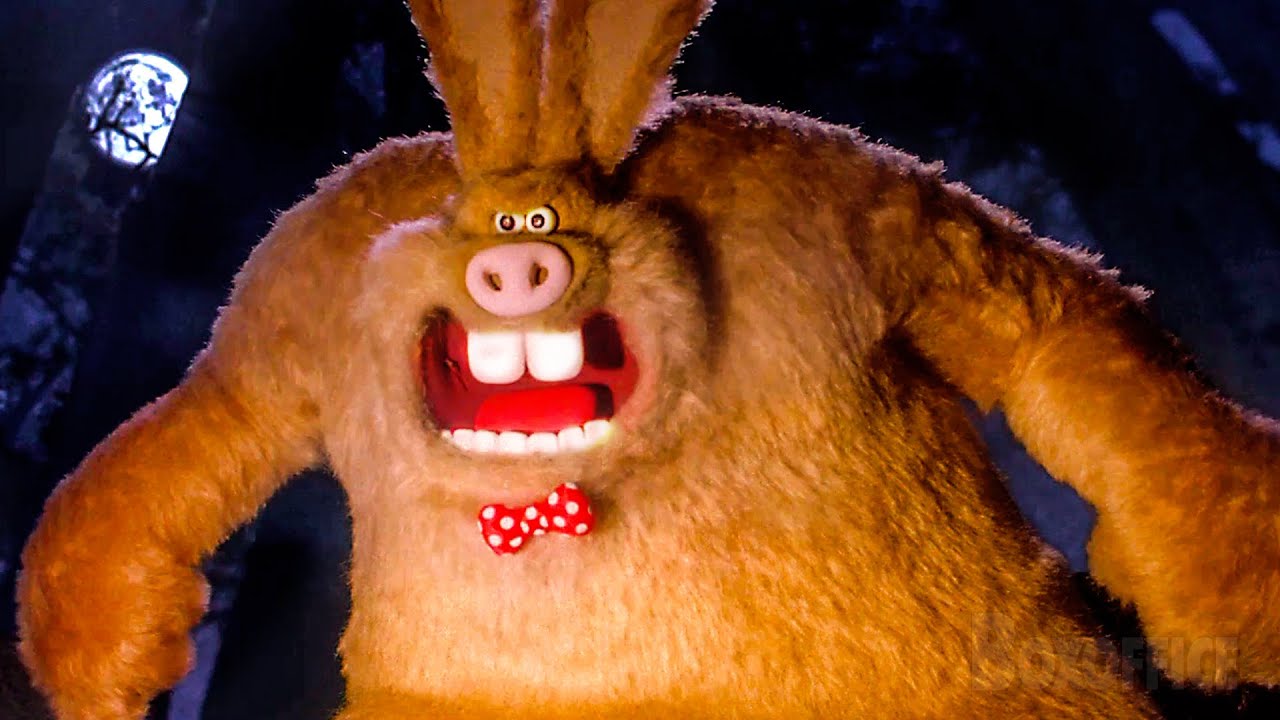 La transformación del hombre-conejo 😱🐰 | Wallace y Gromit: La batalla de los vegetales | Clip