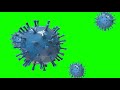 Green screen VIRUS free 3D Animation COVID-19