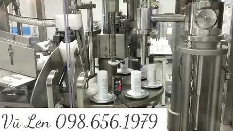 máy chiết rót kem vào tuýp tự động, máy chiết và dán tuýp nhựa tự động