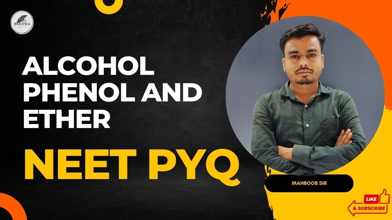 ALCOHOL PHENOL & ETHER / NEET PYQ / LLTC PANDWA - YouTube