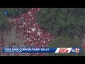 Erin Burnett is live in Raleigh ahead of the NCAE, 'Kids Over Corporations' Rally