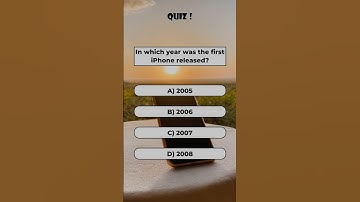 In which year was the first iPhone released?🌍🤔 #shorts #trending #quiz #iphone