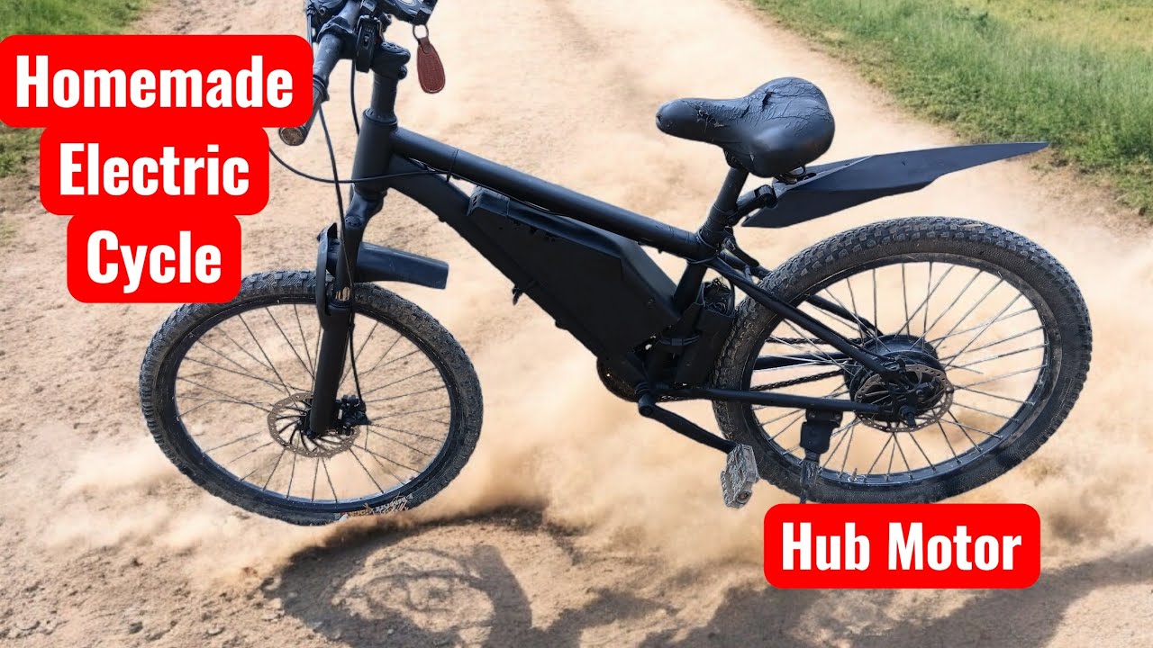 Homemade Electric Cycle Demo Powerful DIY E-Bike