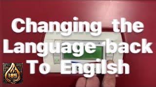 Dimplex - How To Change The Language Back To English