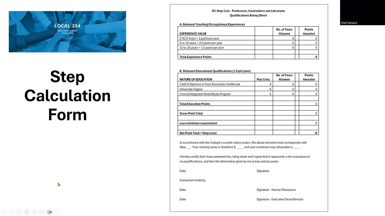 Step Calculation and Starting Salary Video