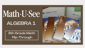 Math-U-See Algebra 1 Flip Through ‖ 9th Grade Math Flip through