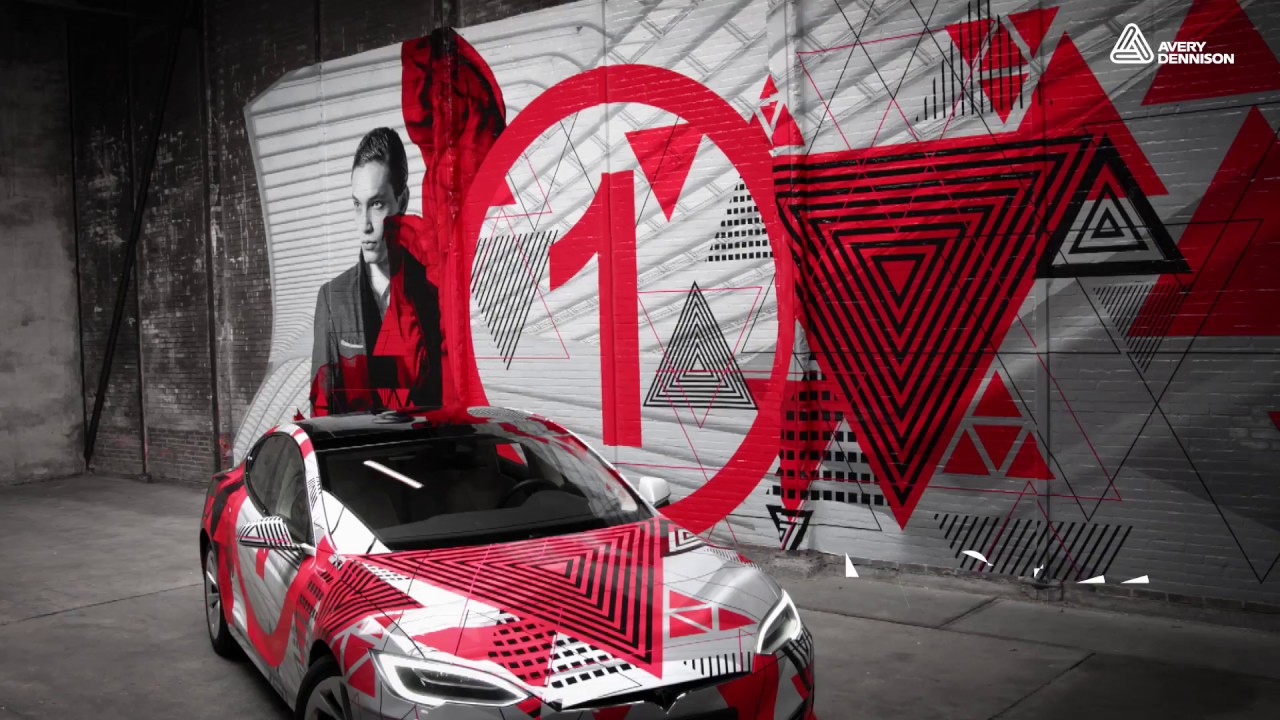 Wrap a Car and a Brick Wall with Avery Dennison MPI 1405 Wrapping Film