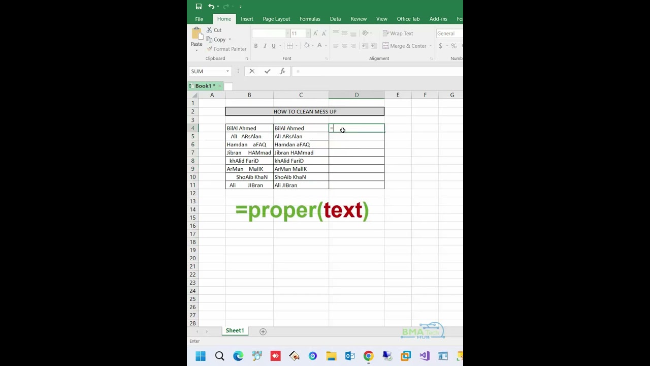 How to Clean Up Messy Text in Excel | Format Text Easily | Excel Tips and Tricks