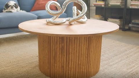 How to DIY your own fluted coffee table