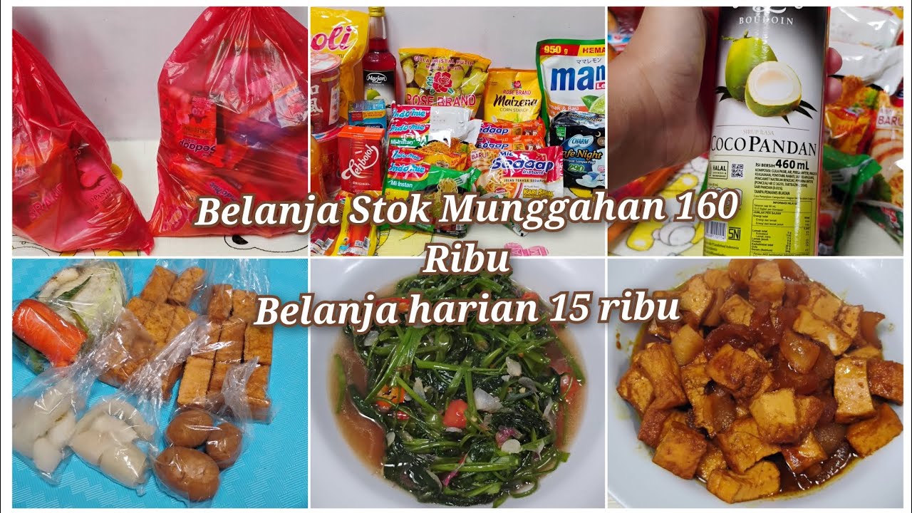 Belanja Stok Munggahan Dan Belanja Harian 15 Ribu | Ide Menu Masak Harian | Kegiatan Harian IRT