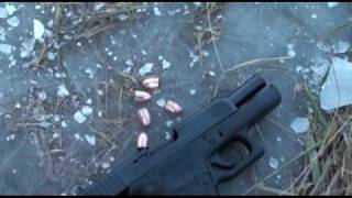 Spinning Bullets on Ice - Demonstration and RPM Calculation