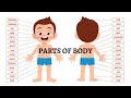 Learn body parts for kids  preschool learning