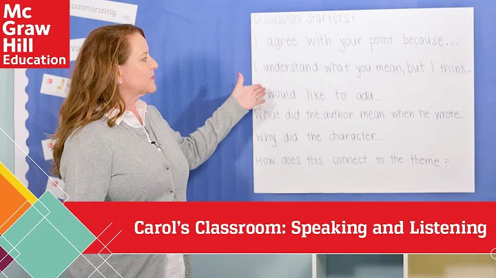 Carols Classroom: Speaking and Listening