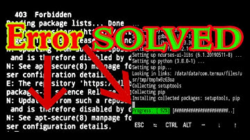 See apt-secure(8) manpage for repository creation and user configuration details. | Error Solved