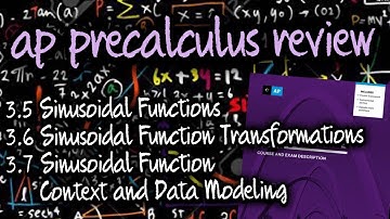 AP Precalculus Review on Sections 3.5, 3.6, and 3.7 (Reteaching and Test Practice Problems)