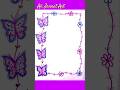 Beautiful Border Design For Project #project #art #shorts #viralvideo #drawing #tiktok #foryou