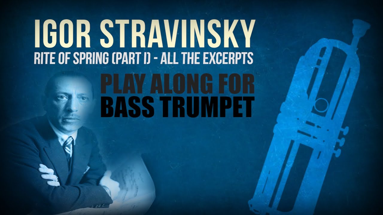 RITE OF SPRING (FIRST PART) - Play-Along for BASS TRUMPET 🎼📲🎺 (full version in the description 👇)