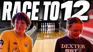 PBA vs PWBA: Race To 12 Strikes 😳 Brunswick Combat Solid