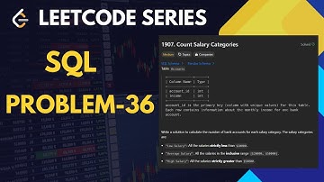 1907. Count Salary Categories | Using Union Operator | #sql #frontend #ai