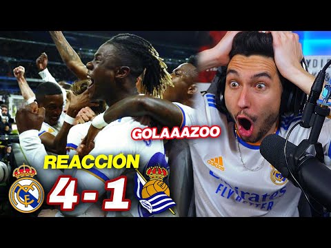 REACCIONES DE UN HINCHA Real Madrid vs Real Sociedad 4-1 *QUE GOLAZO DE CAMAVINGA*