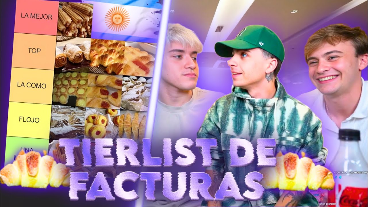 Mernuel Hace TierList de Facturas Argentinas con Moski y Bauleti
