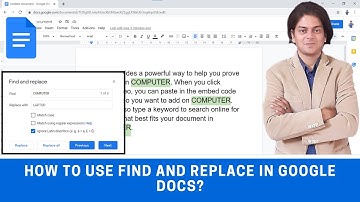 how to use find and replace in google docs?