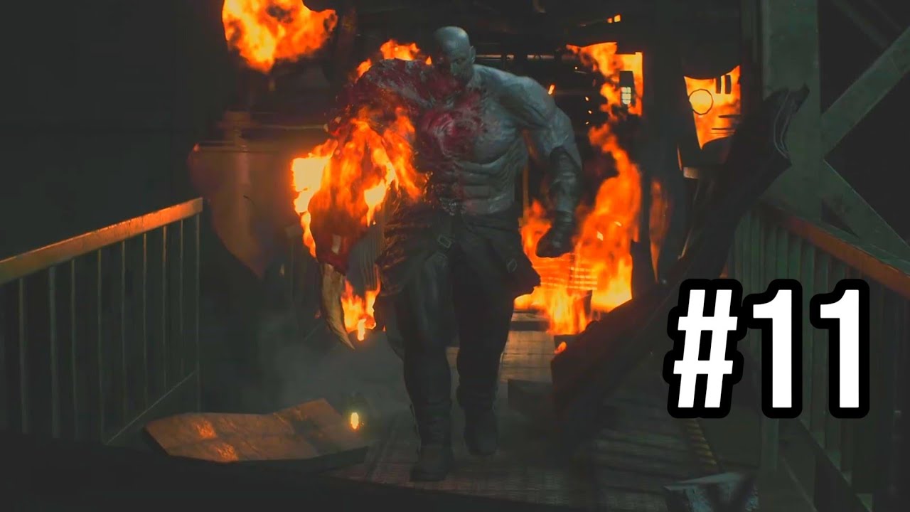 Mr. X Boss Fight |RESIDENT EVIL 2 #11