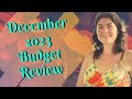 December 2023 budget review  car payoff starts now  fire movement  debt free 2024