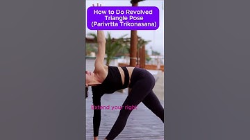 How to Do Revolved Triangle Pose | Yoga for Balance & Flexibility #Shorts #yogawithiga  #yoga