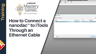 How to Connect a Eurotherm nanodac™ to iTools Through an Ethernet Cable