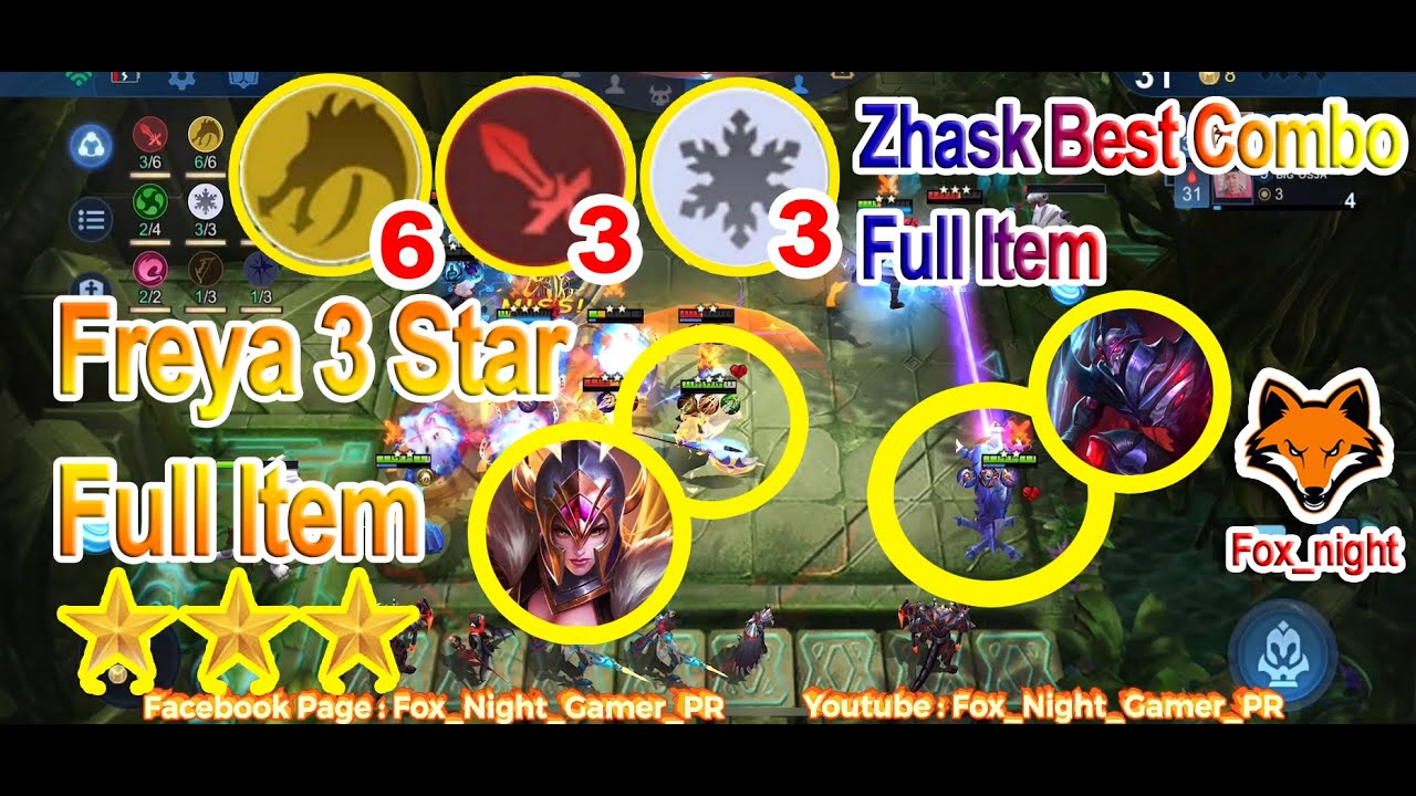 Dragon 6 + Weapon Master 3 + Shape Shifter 2 + NorthernVale 3 (Freya 3 Star Combo + Zhask Full Item)