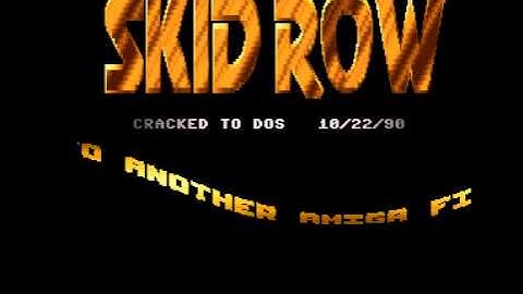 Skid Row & Valhalla - Cadaver - Amiga Cracktro