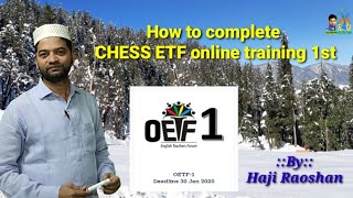 How to complete (Pre discussion) CHESS OETF 1st online training screenshot 4