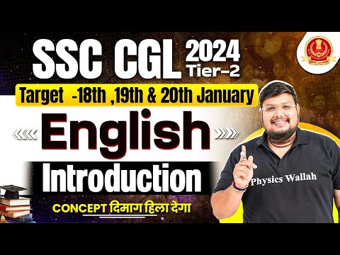SSC CGL Tier 2 English 2024 | SSC CGL English Introduction Class | By Bhragu Sir