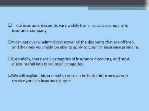 Cheap Car Insurance - How to get discounts on your car insurance? - YouTube