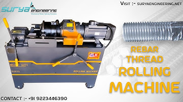 Rebar Roll Thread Machine | Rolling Machine | Rebar Threading Machine | Heavy Duty Threading Machine