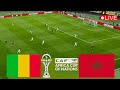 بث مباشر مباراة المغرب ضد مالي اليوم كأس الأمم الإفريقية 2025 PES Gameplay 