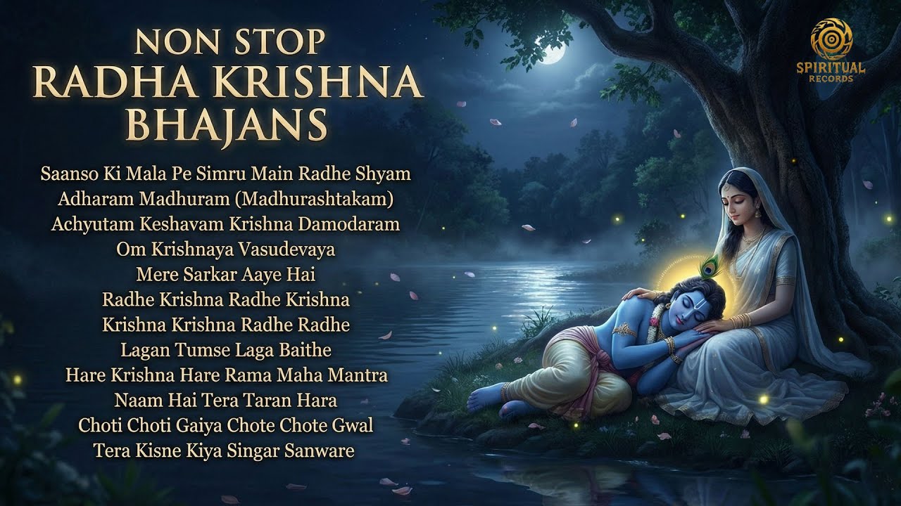 🎶 Radha Krishna Non-Stop Juxebox | Soulful Meditation Music | Peaceful Devotional Bhakti 2025 🌿