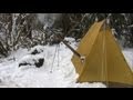Another Overnight in the UltraLight Backpacking Hot Tent and Hammock Hot Shelter
