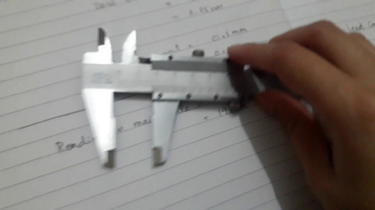 How to take reading from vernier caliper part II YouTube