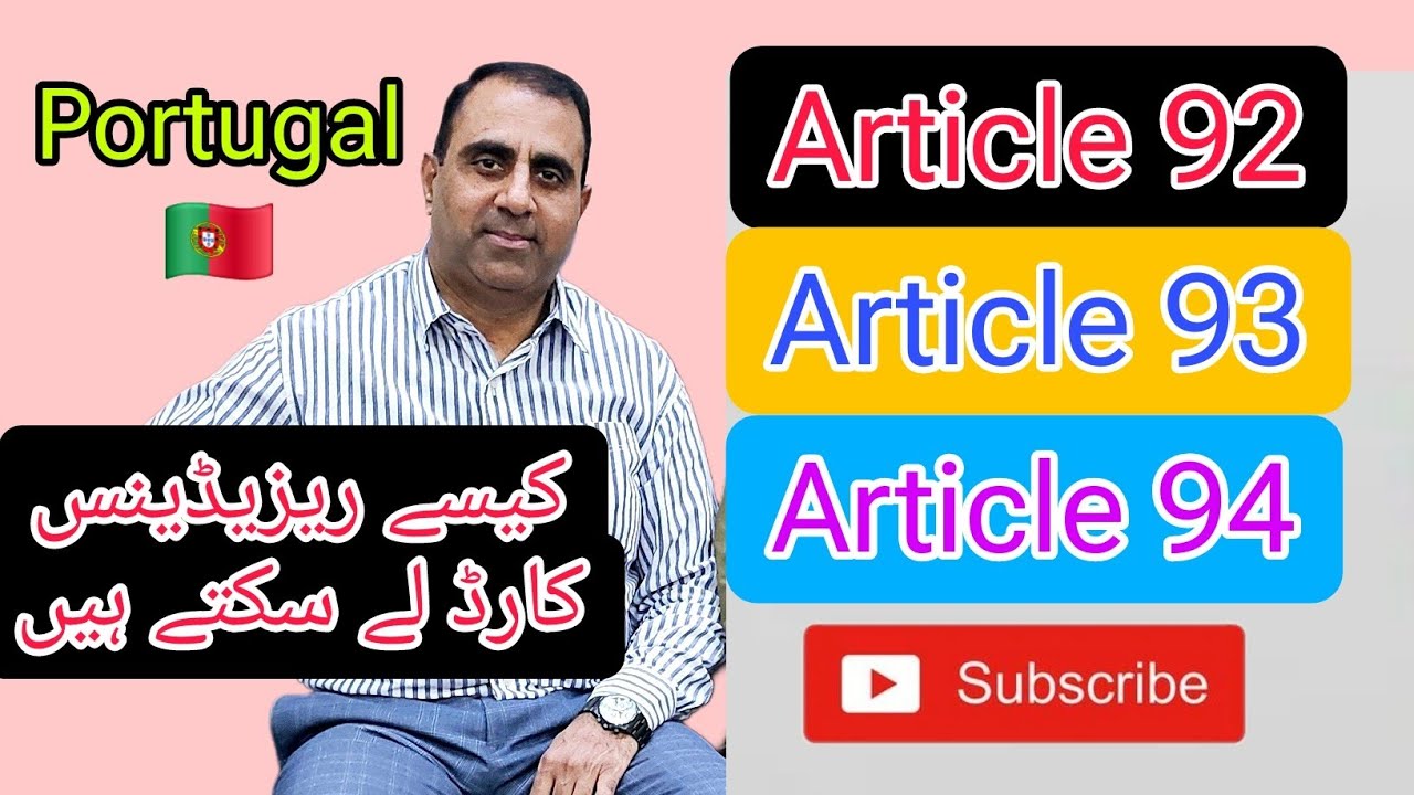 Portugal Residence card Article 92 | Article 93 | Article 94 | Traveler777