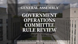 Joint Government Operations Committee Rule Review- November 19, 2025- House Hearing Room 1