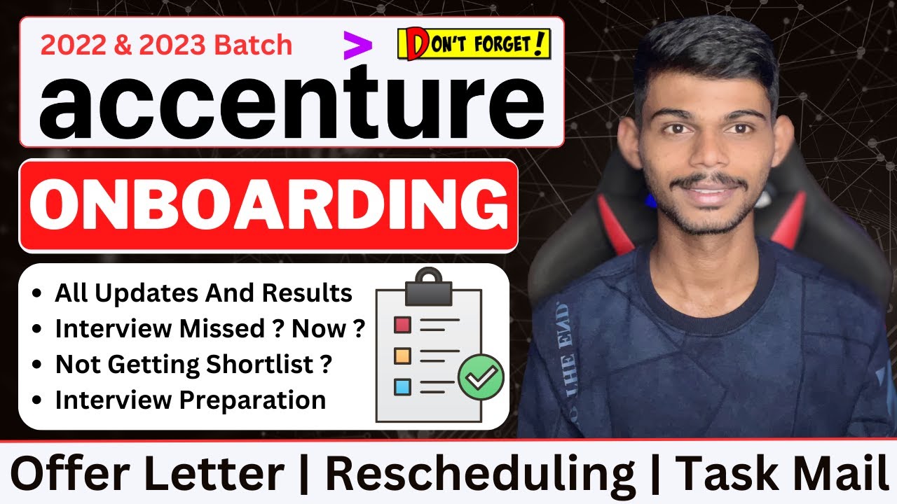 Accenture Onboarding Update | Interview Results & Rescheduling | Offer ...