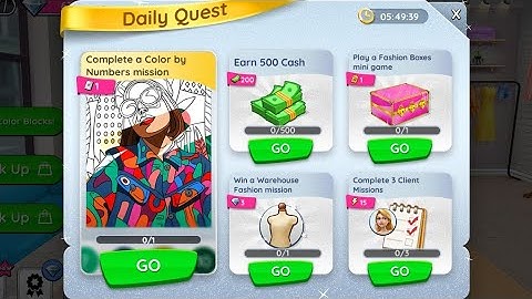Completing Daily Quest - Super Stylist