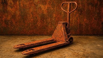 Restoring a Forgotten Rusted Manual Pallet Jack to Its Former Glory