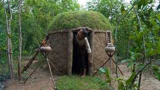 Amazing Girl Build the Most Beautiful Green Roof House