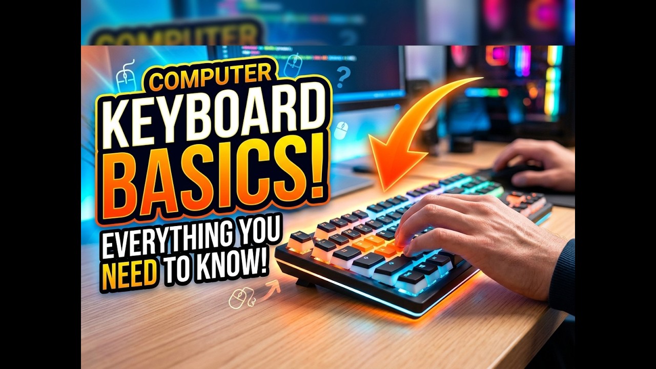 Keyboard Basics for Beginners | Learn Computer Keyboard Easy - YouTube