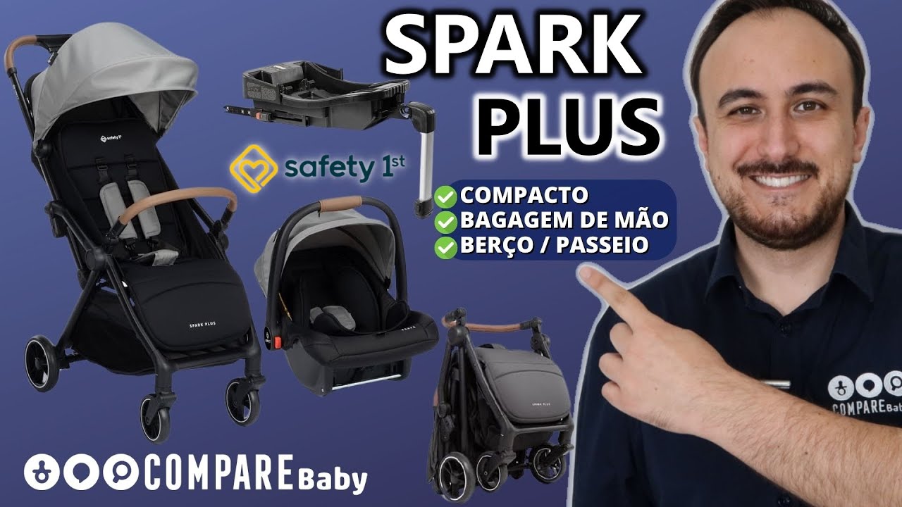 Travel System SPARK PLUS Safety 1st | ✅ Carrinho de Bebê Compacto | Bagagem de mão | UNBOXING