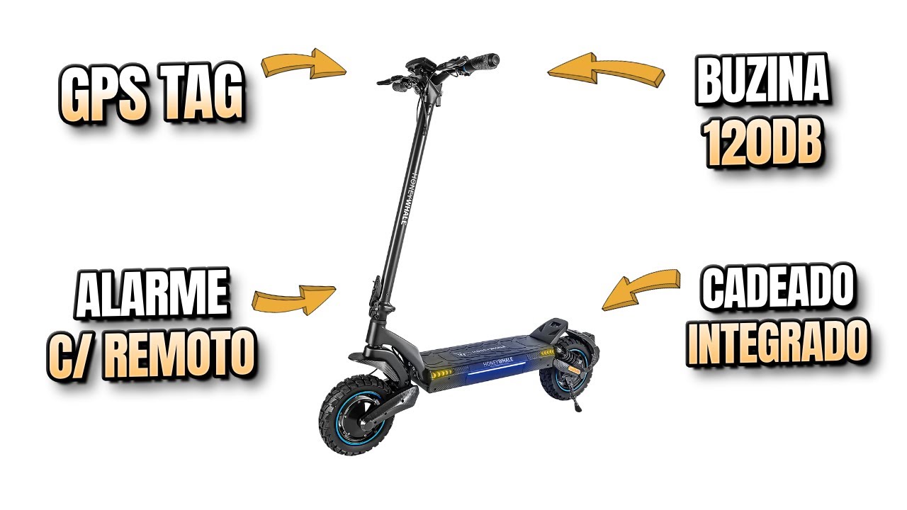 Primeiros acessórios para meu patinete HoneyWhale T5!