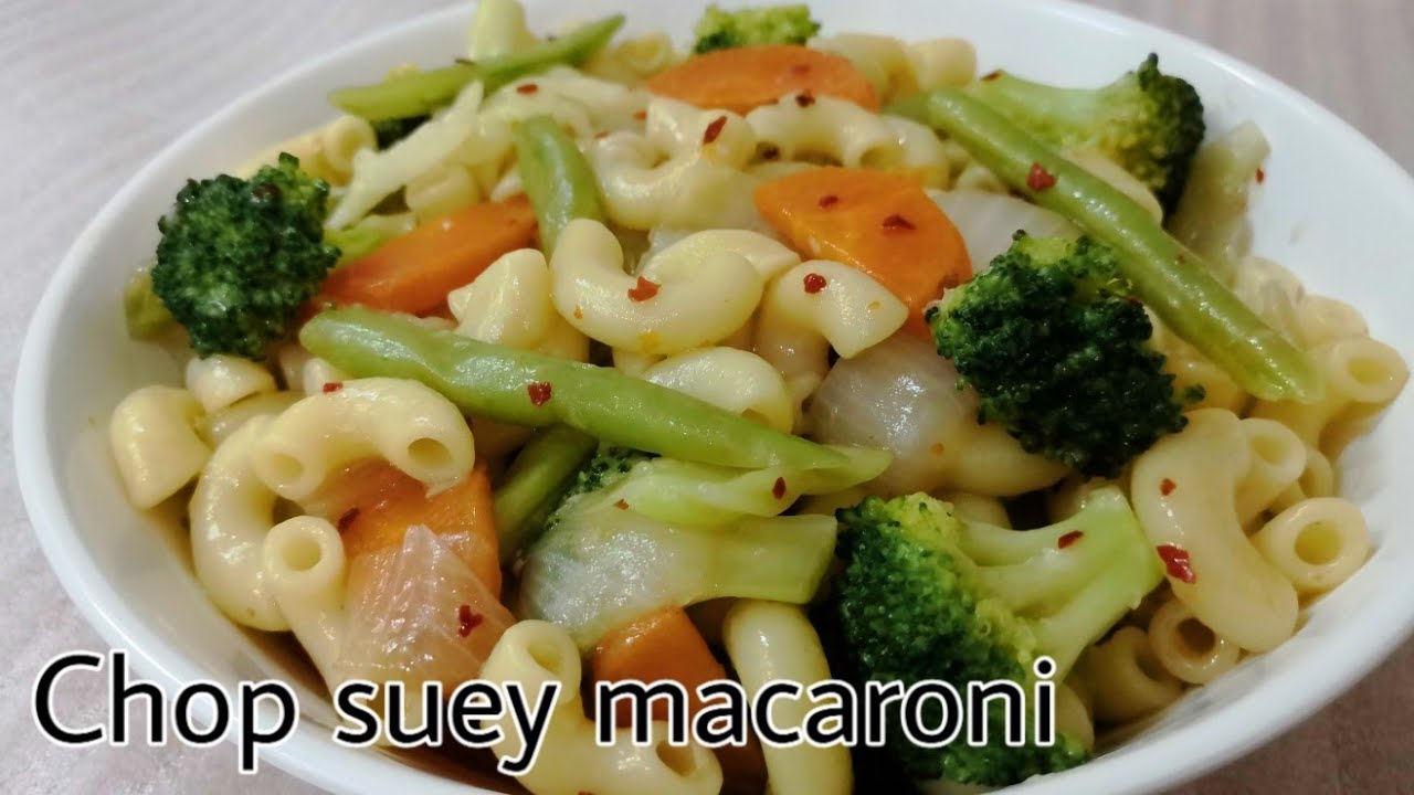 Chop suey macaroni ***so delicious *** YouTube